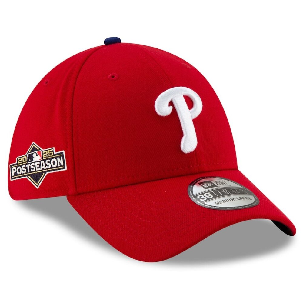 New Era Phila. Phillies '25 Postseason Participant 39Thirty Stretch Fit Hat M/L